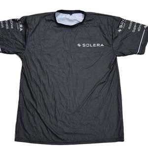 Men's Solera Short Sleeve Rash Guard T-Shirt XL  Black & White